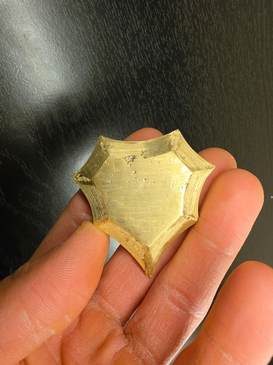 Other - Brushed Gold Decorative Accent Piece - Star Shield Shape